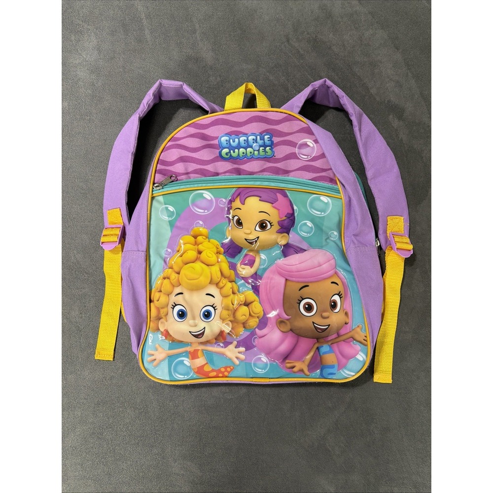 Nickelodeon Purple Bubble Guppies Kids Full Size Backpack